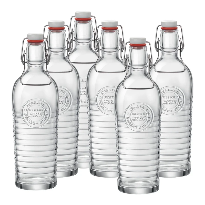 1.2 Litri - Officina 1825 Bottiglia in Vetro - Set 6 Pezzi