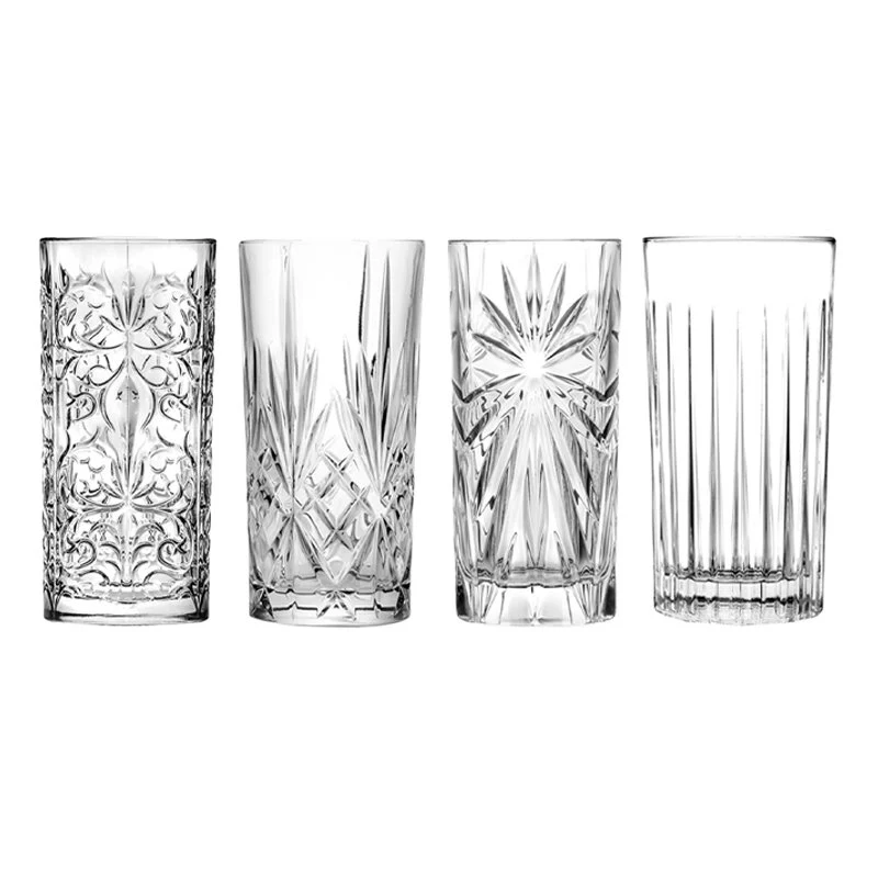 36 cl - Mixology Bicchiere Bibita in Vetro - Set 4 Pezzi