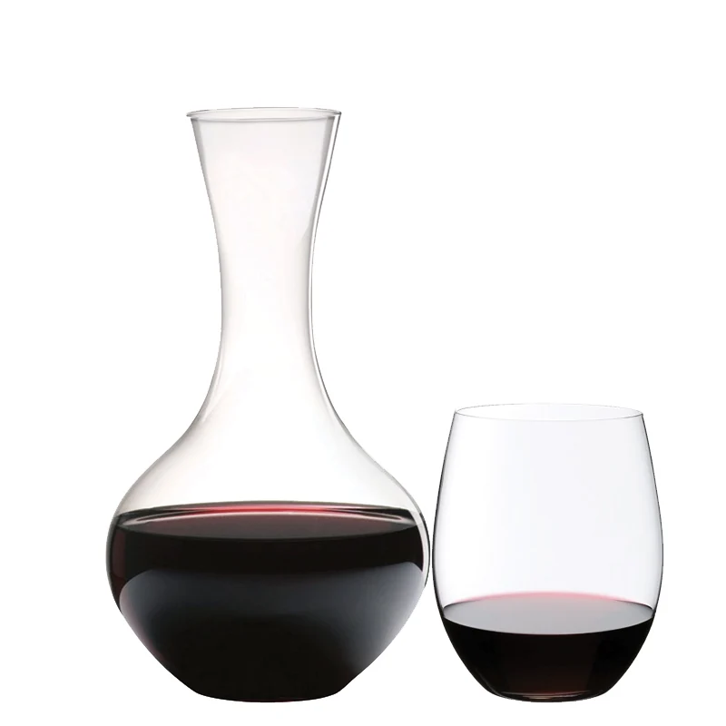 O Gift Set Bicchieri Vino e Decanter Cabernet Merlot in Vetro - Set 5 Pezzi