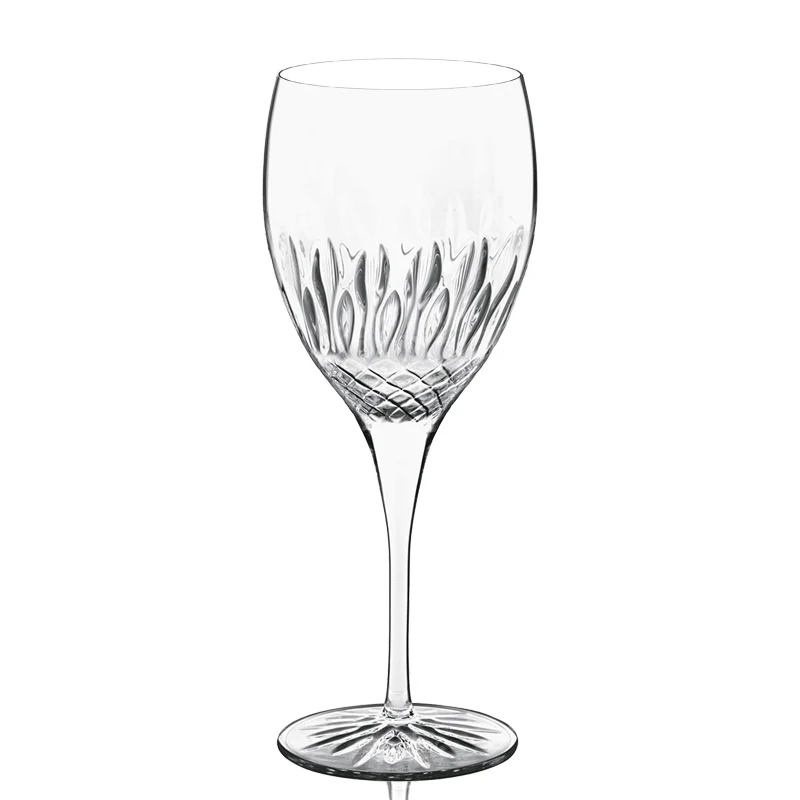 52 cl - Diamante Calice Vino Rosso in Vetro - Set 4 Pezzi