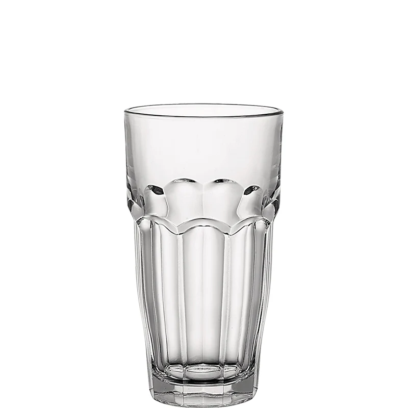 36.9 cl - Rock Bar Bicchiere Bibita in Vetro Temperato - Set 6 Pezzi