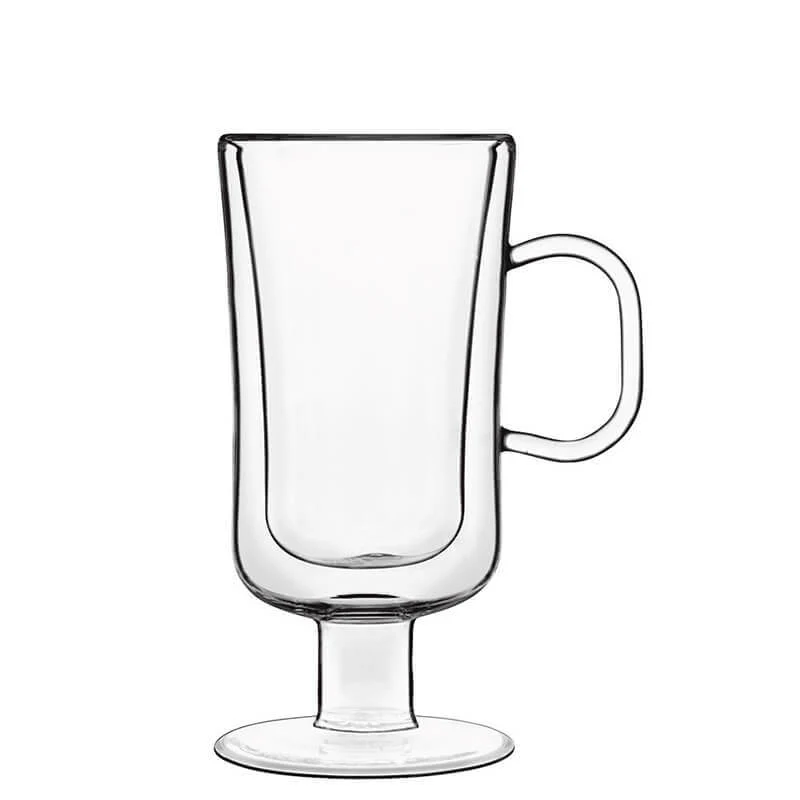 25 cl - Thermic Glass Irish Coffee Bicchiere Cappuccino in Vetro Borosilicato - Set 2 Pezzi