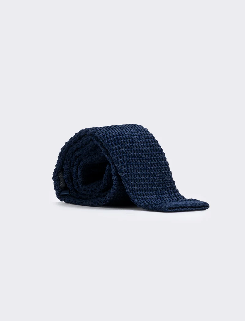 Cravatta maglina 5,5 cm per uomo - Blu
