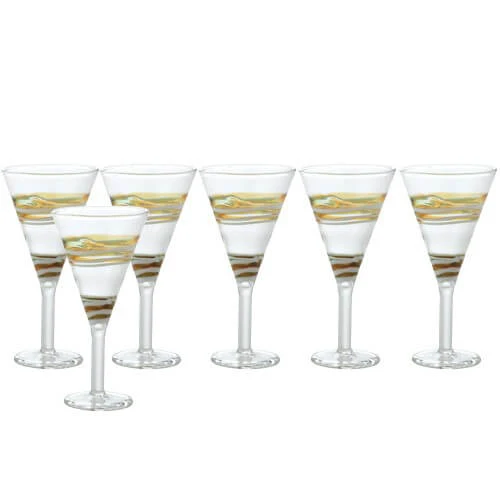 7 cl - Fantasia 1 Calice Liquore in Vetro Borosilicato - Set 6 Pezzi
