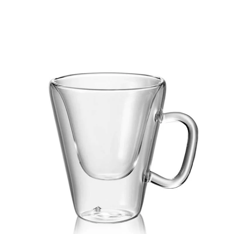 8.5 cl - Thermic Glass Tazzina Caffé Costa Rica in Vetro Borosilicato - Set 2 Pezzi