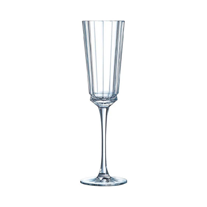 17 cl - Macassar Calice Flute in Vetro - Set 6 Pezzi