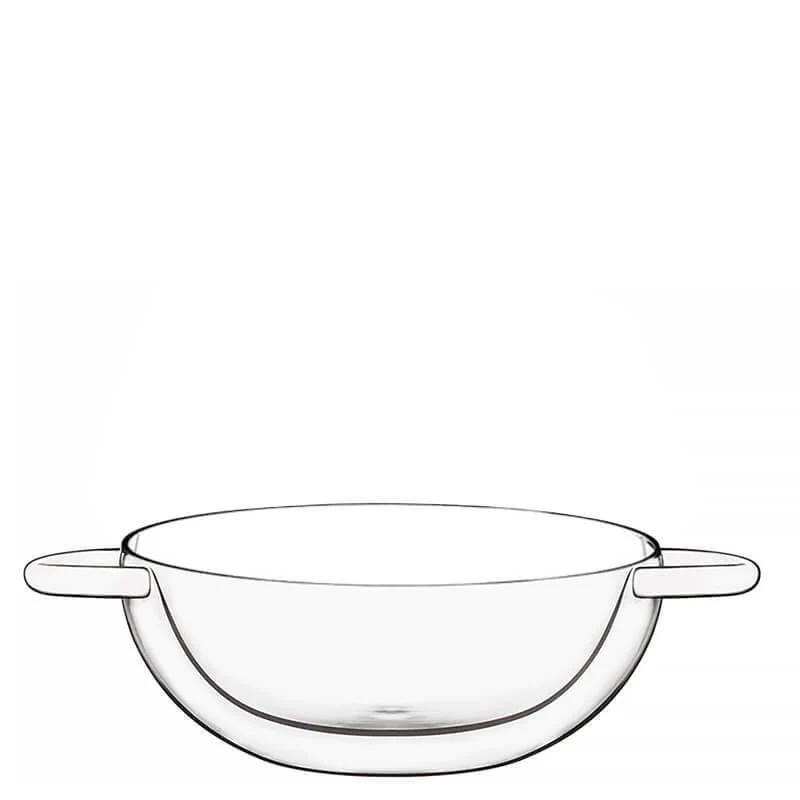 17.5 cl - Thermic Glass Wok in Vetro Borosilicato - Set 2 Pezzi