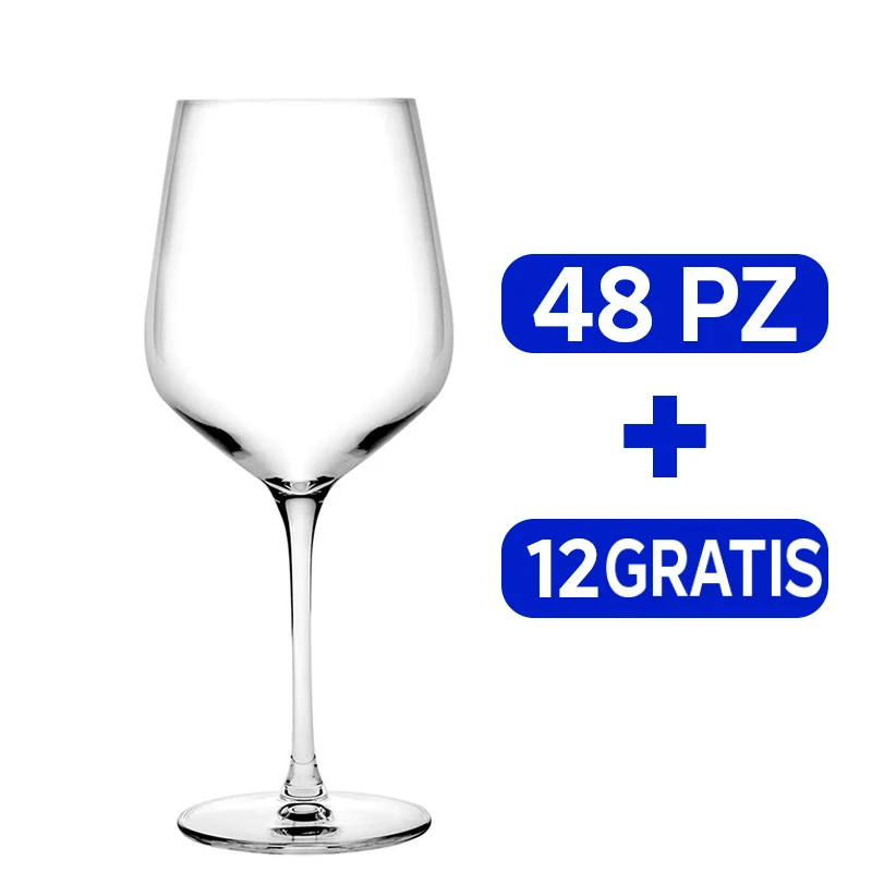 44 cl - Refine Calice Vino Multiuso in Vetro - Set 60 Pezzi