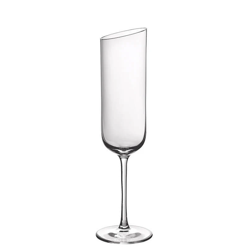 17 cl - NewMoon Calice Flute in Vetro - Set 4 Pezzi