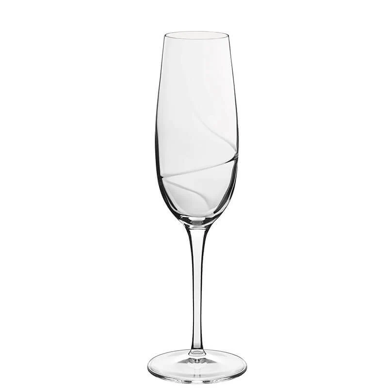 23.5 cl - Aero Calice Flute in Vetro - Set 6 Pezzi