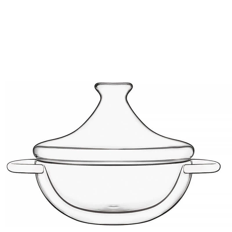18.5 cl - Thermic Glass Tajine in Vetro Borosilicato - Set 2 Pezzi
