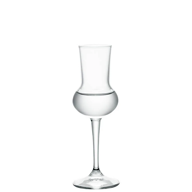 8 cl - Restaurant Calice Grappa in Vetro - Set 12 Pezzi