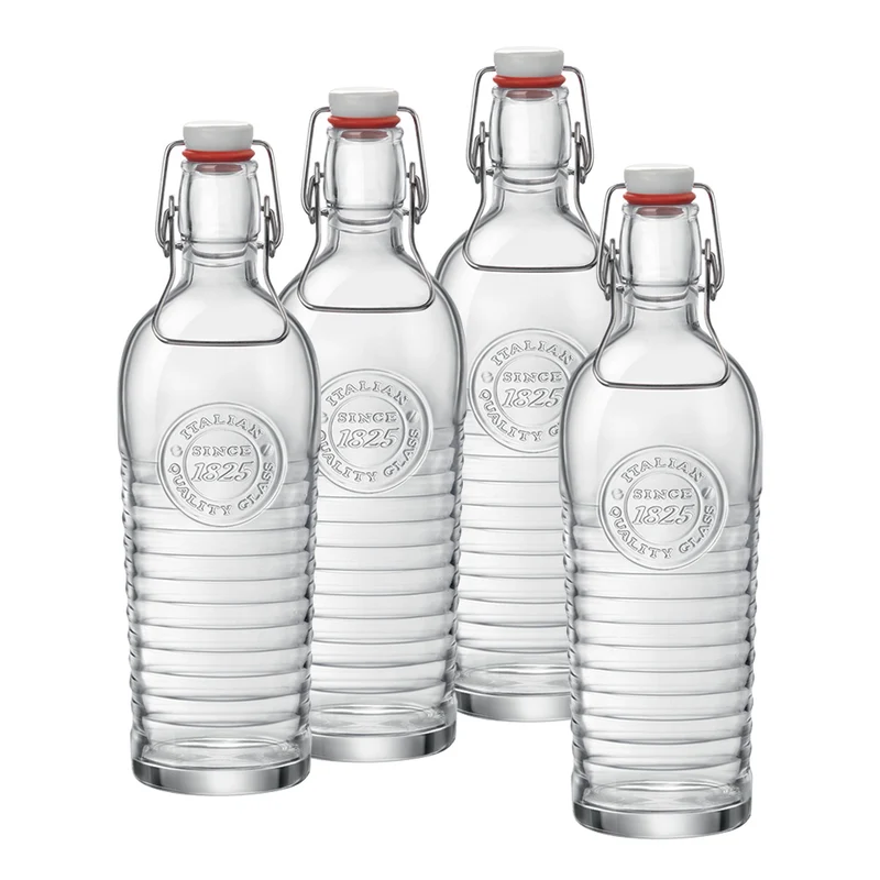 1.2 Litri - Officina 1825 Bottiglia in Vetro - Set 4 Pezzi