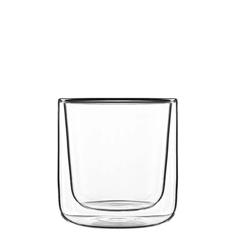 11 cl - Thermic Glass Cylingrical Bicchierino Caffé in Vetro Borosilicato - Set 2 Pezzi
