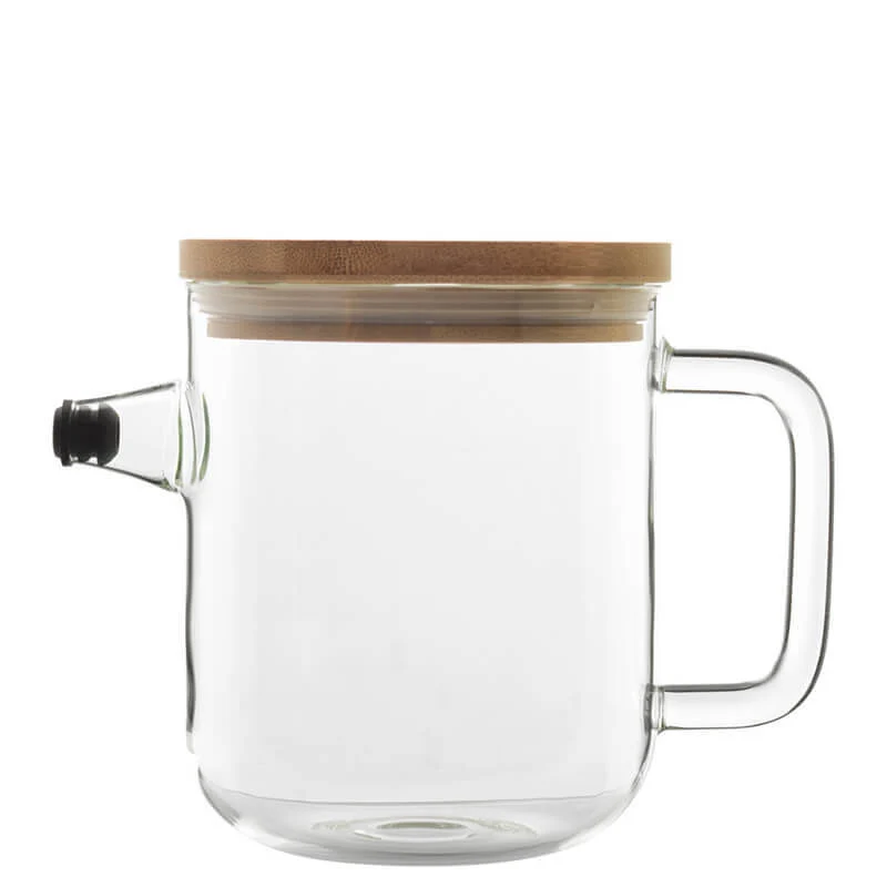 1 Litro - Thermic Glass Teiera Con Beccuccio in Vetro Borosilicato