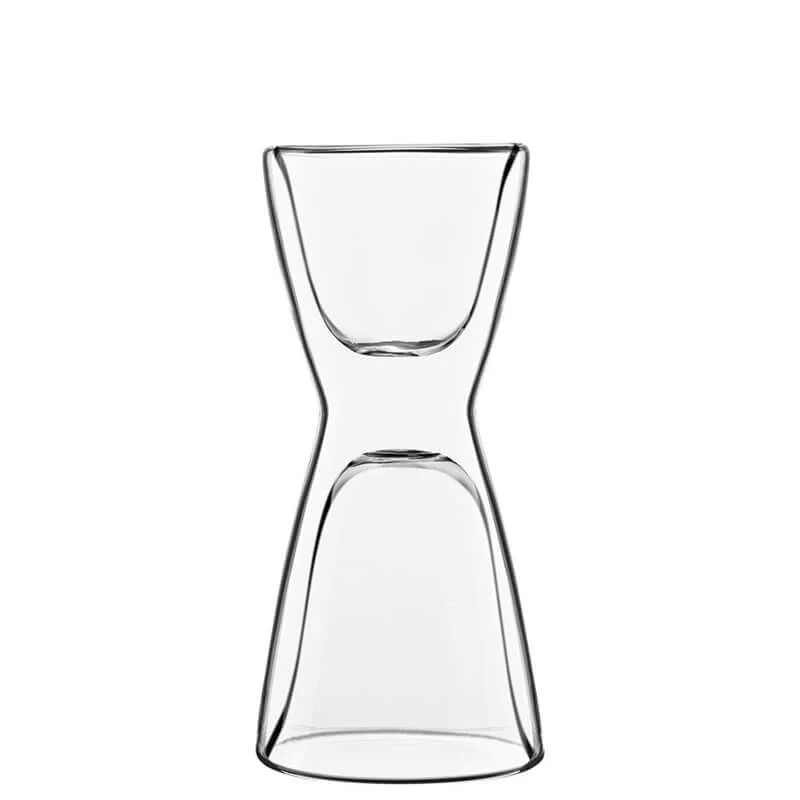 10 cl - Thermic Glass Tazzina Caffé Jigger in Vetro Borosilicato - Set 2 Pezzi