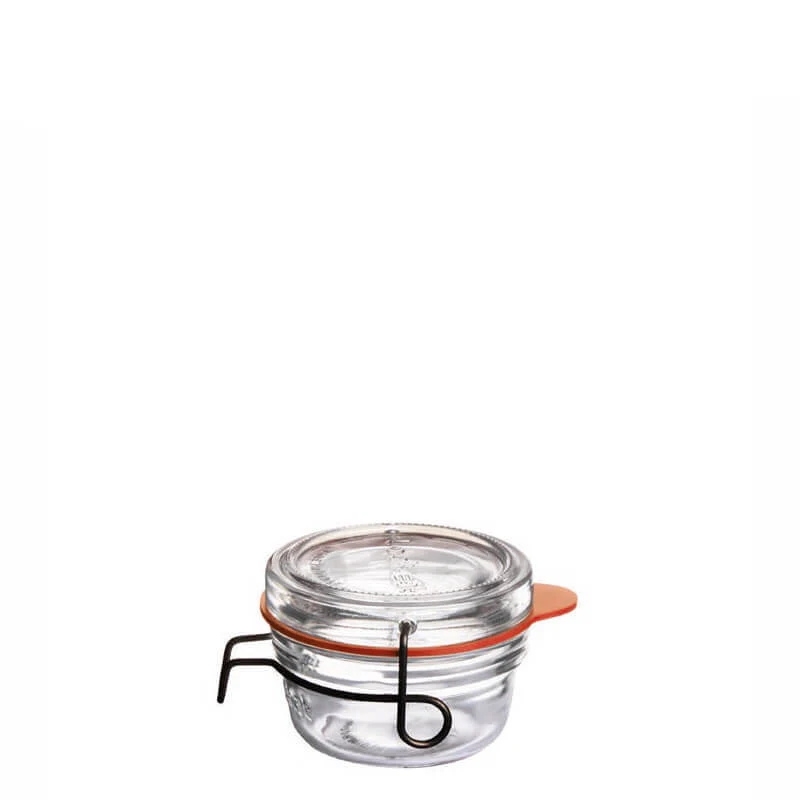 8 cl - Lock Eat Vasetto Ermetico in Vetro - Set 6 Pezzi