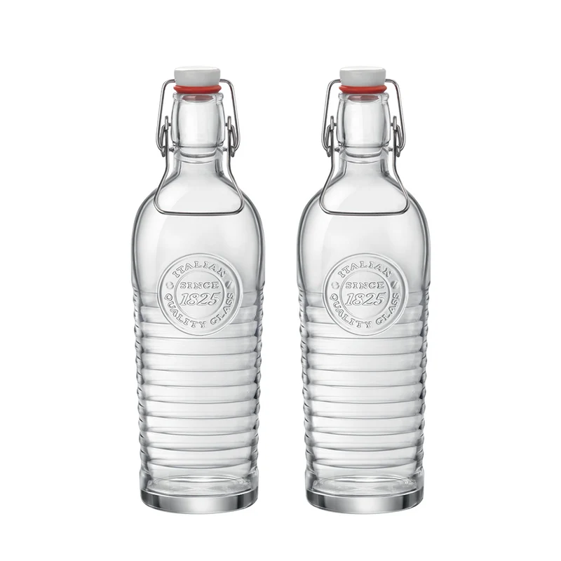 1.2 Litri - Officina 1825 Bottiglia in Vetro - Set 2 Pezzi