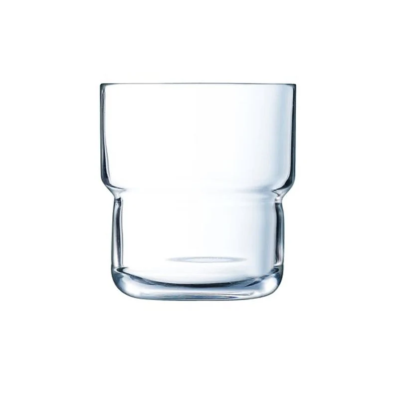 16 cl - LOG Bicchiere Bibita in Vetro - Set 6 Pezzi