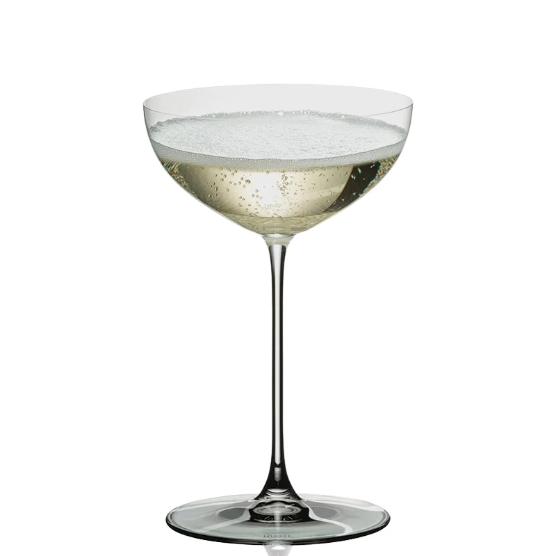 24 cl - Veritas Bicchiere Martini in Vetro Soffiato - Set 2 Pezzi