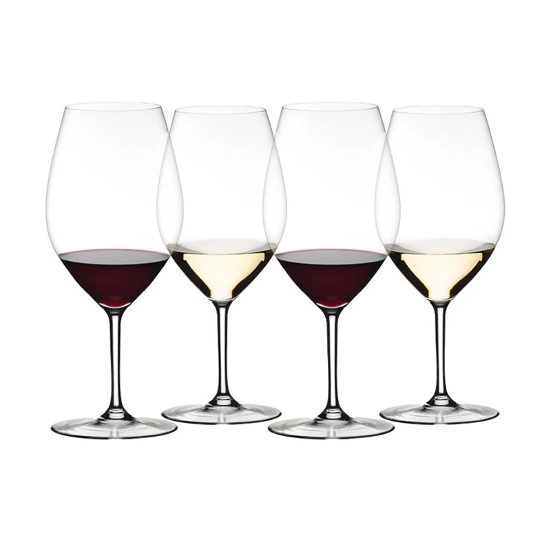 99.5 cl - Wine Friendly Calice Vino Rosso in Vetro - Set 4 Pezzi