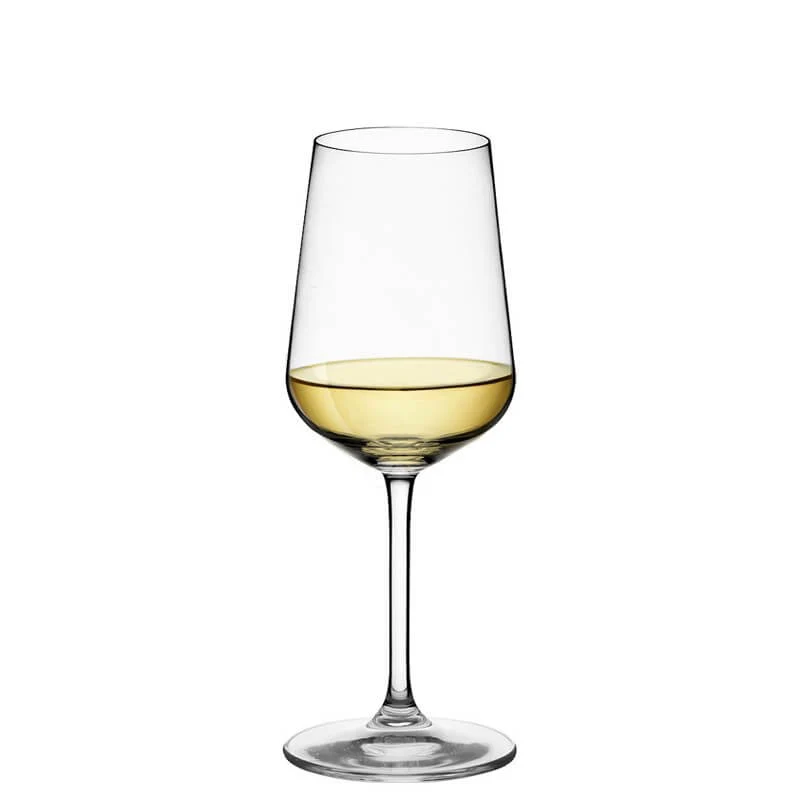 38 cl - Ovid Calice Vino Bianco in Vetro - Set 4 Pezzi