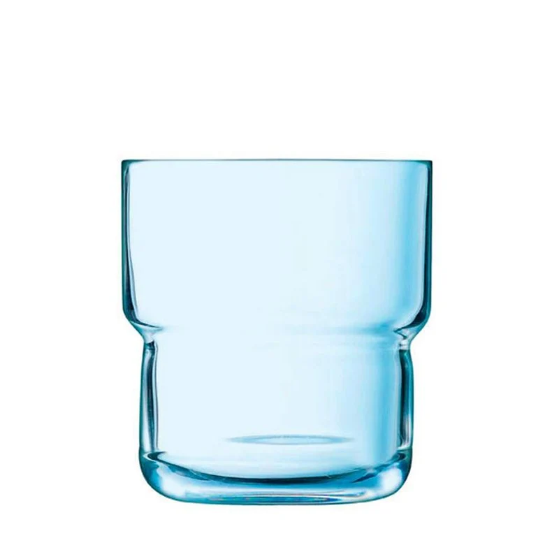 22 cl - Log Brush Bicchiere Acqua in Vetro Temperato - Set 6 Pezzi
