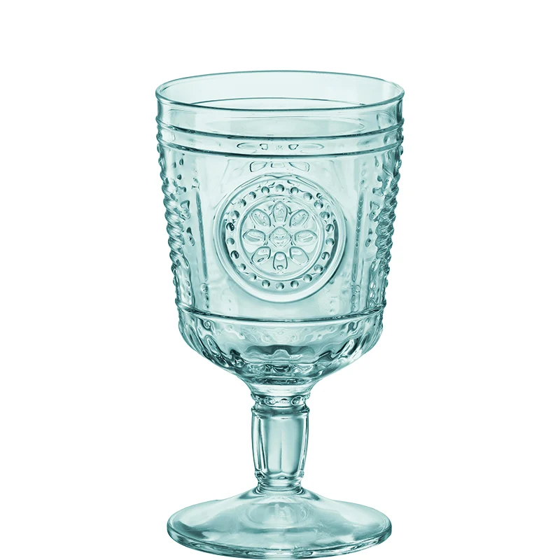 32 cl - Romantic Calice Acqua Barocco in Vetro Temperato - Set 4 Pezzi