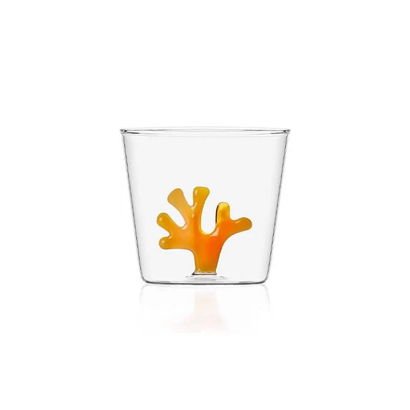 30 cl - Coral Reef Bicchiere Acqua Corallo in Vetro Borosilicato
