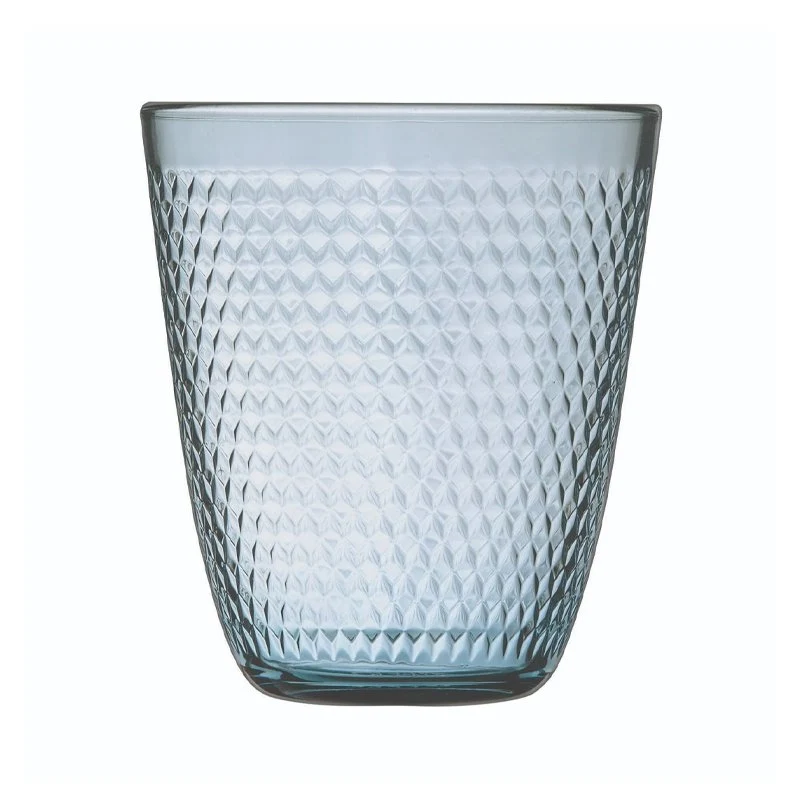 31 cl - Pampille Bicchiere Acqua In Rilievo in Vetro - Set 6 Pezzi