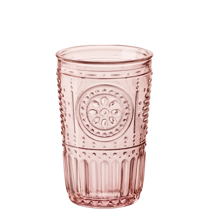 34 cl - Romantic Bicchiere Acqua in Vetro - Set 4 Pezzi