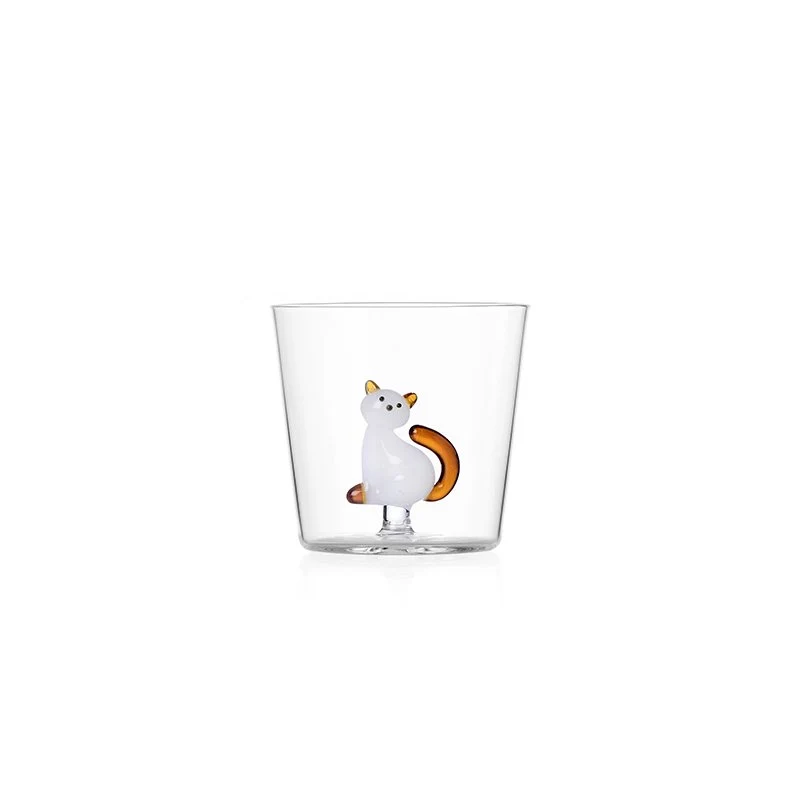 30 cl - Tabby Cat Bicchiere Acqua in Vetro Borosilicato