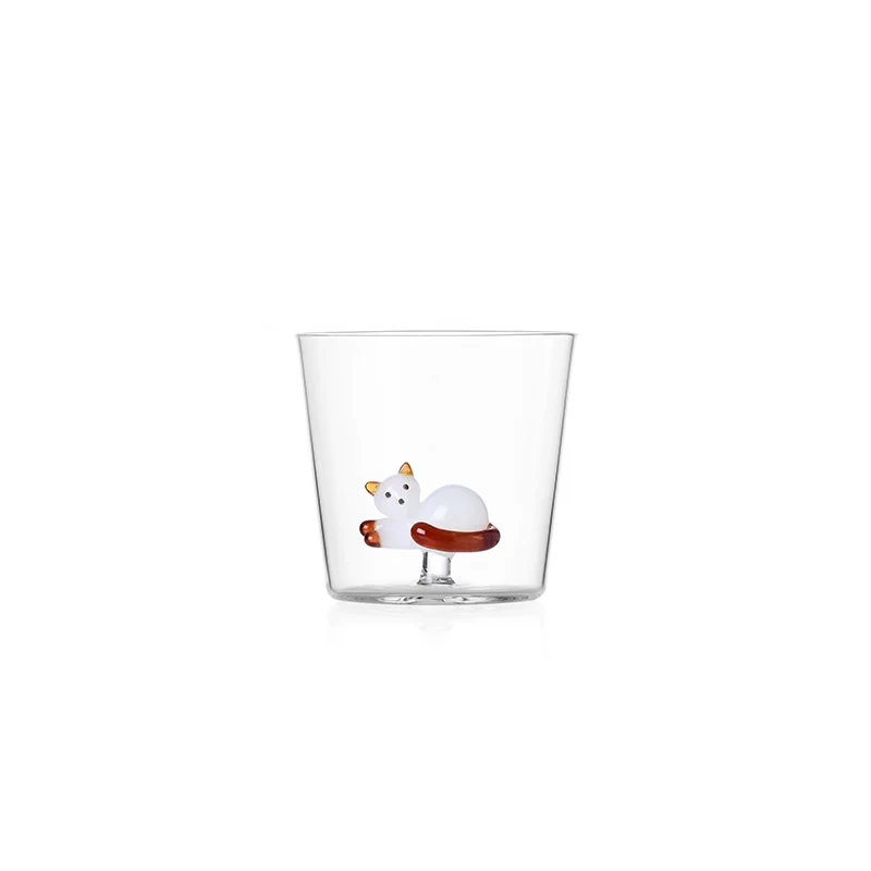 30 cl - Tabby Cat Bicchiere Acqua in Vetro Borosilicato