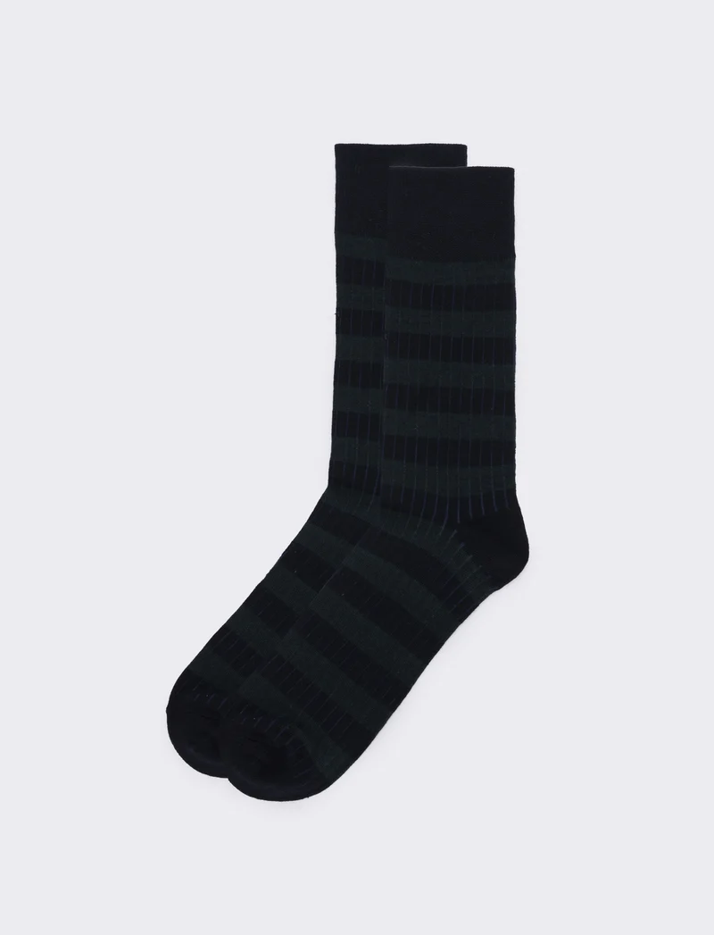 Calzino uomo fantasia mezzo - Verde