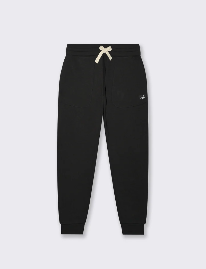 PANTALONI IN FELPA RELAXED FIT - Nero