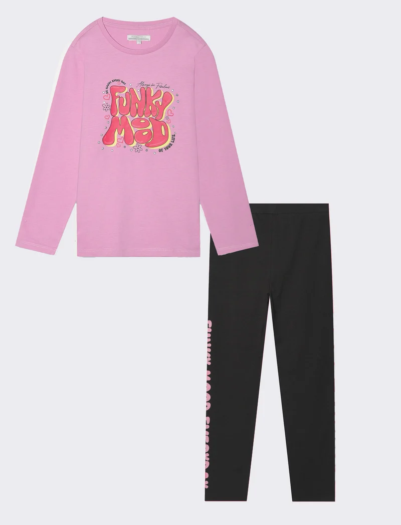 Set 2 pezzi da bambina - Rosa