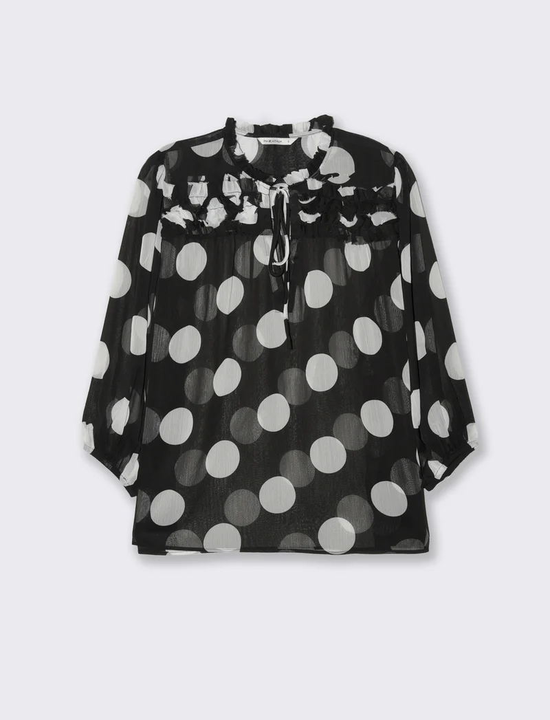 Blusa con ruches da donna - var 1