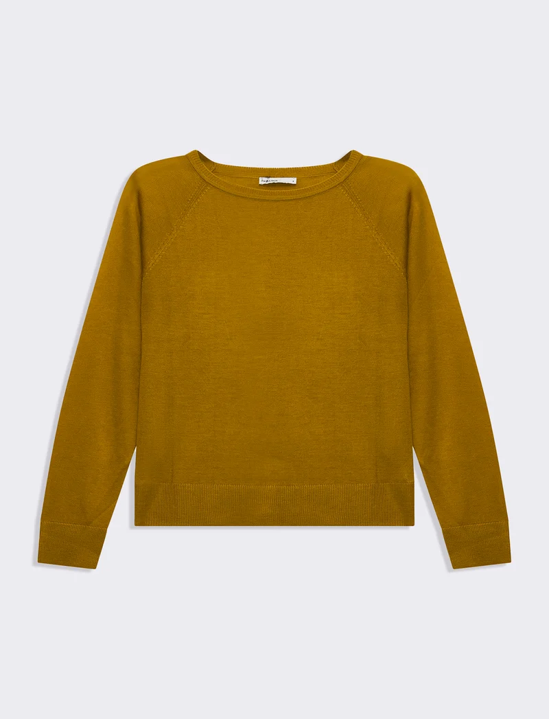 Maglia manica lunga da donna - Mostarda