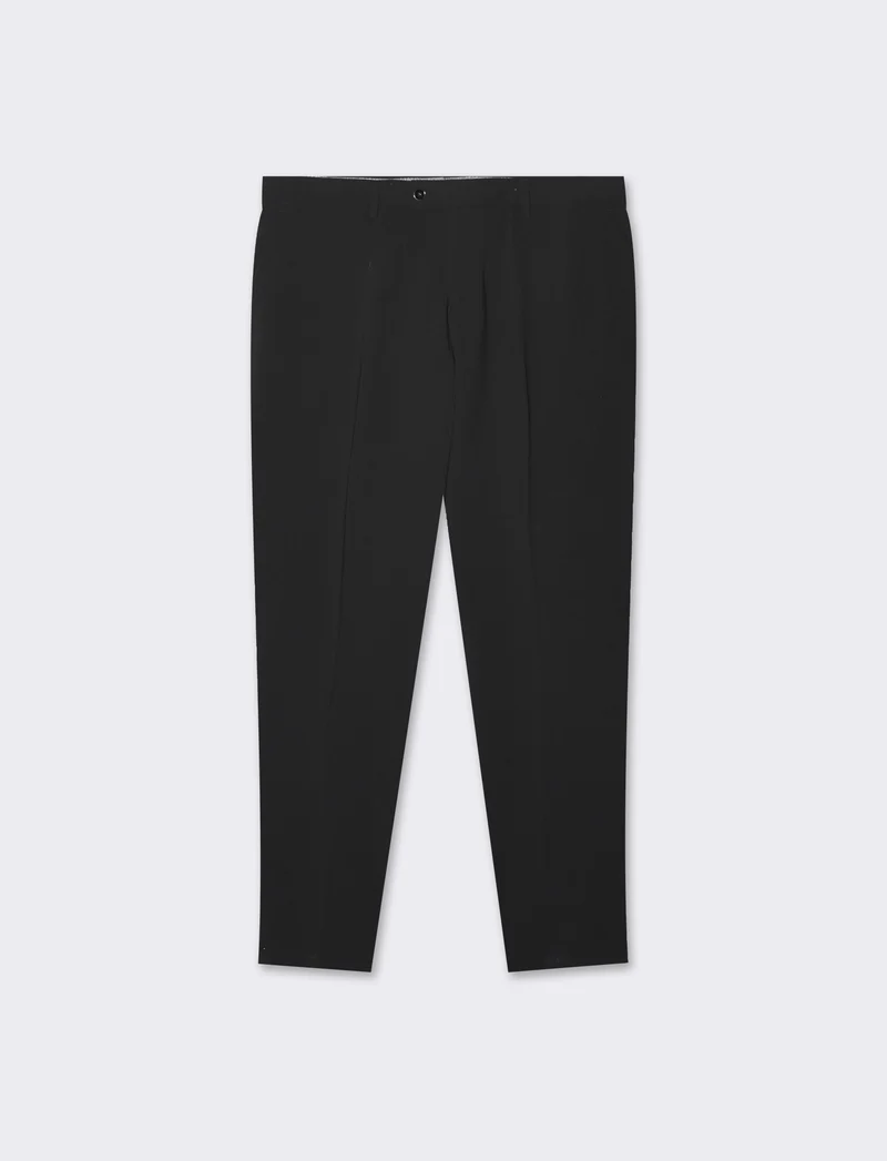 Pantaloni da completo formal fit da uomo - Nero