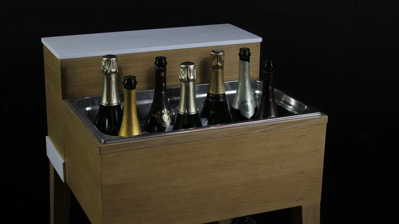 Carrello WINE TROLEY OAK WOOD 3