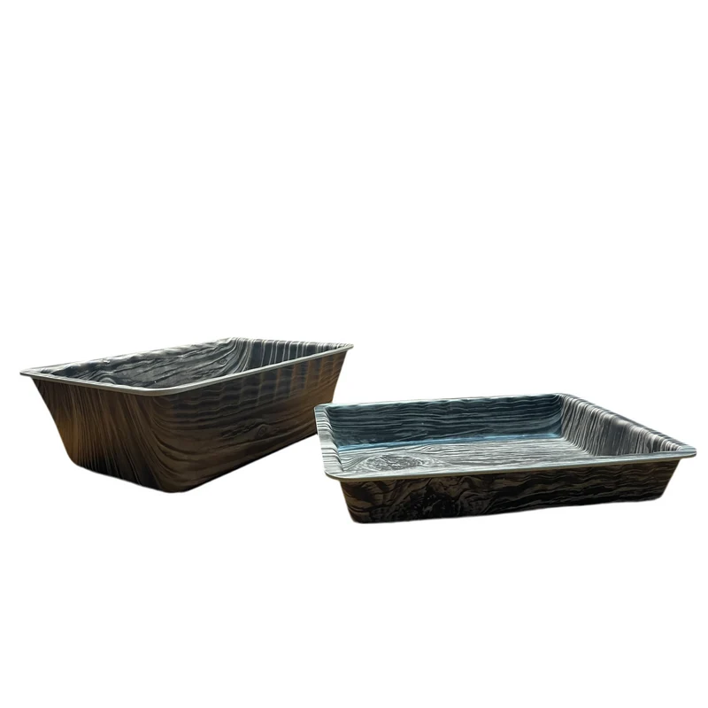 Vaschetta hobo effetto legno Grigio - 211ID