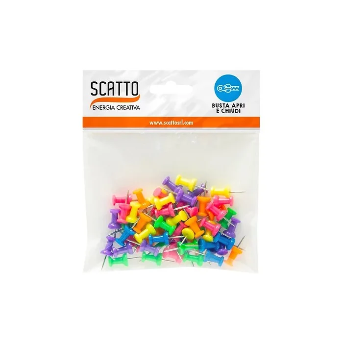 Confezione 60 spilli cartografici