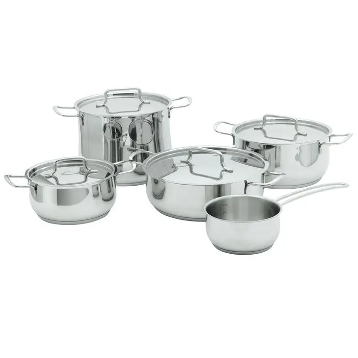 Batteria di pentole 9 pezzi in acciaio - Steel Master