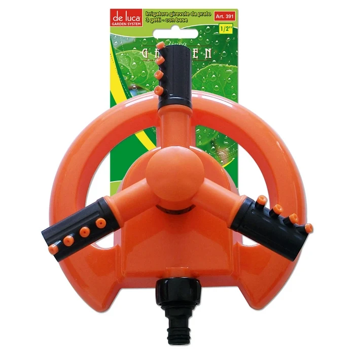 Irrigatore da giardino girevole 3 getti